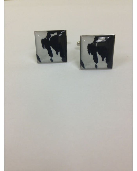 2 Pc. EXOTIC Cow Print Design Cufflinks