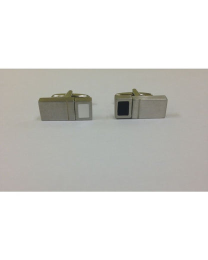 2 Pc. Reversible Block Two-Tone Design Cufflinks