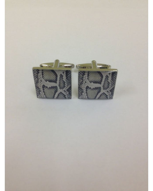 2 Pc. EXOTIC Zebra Print Design Cufflinks