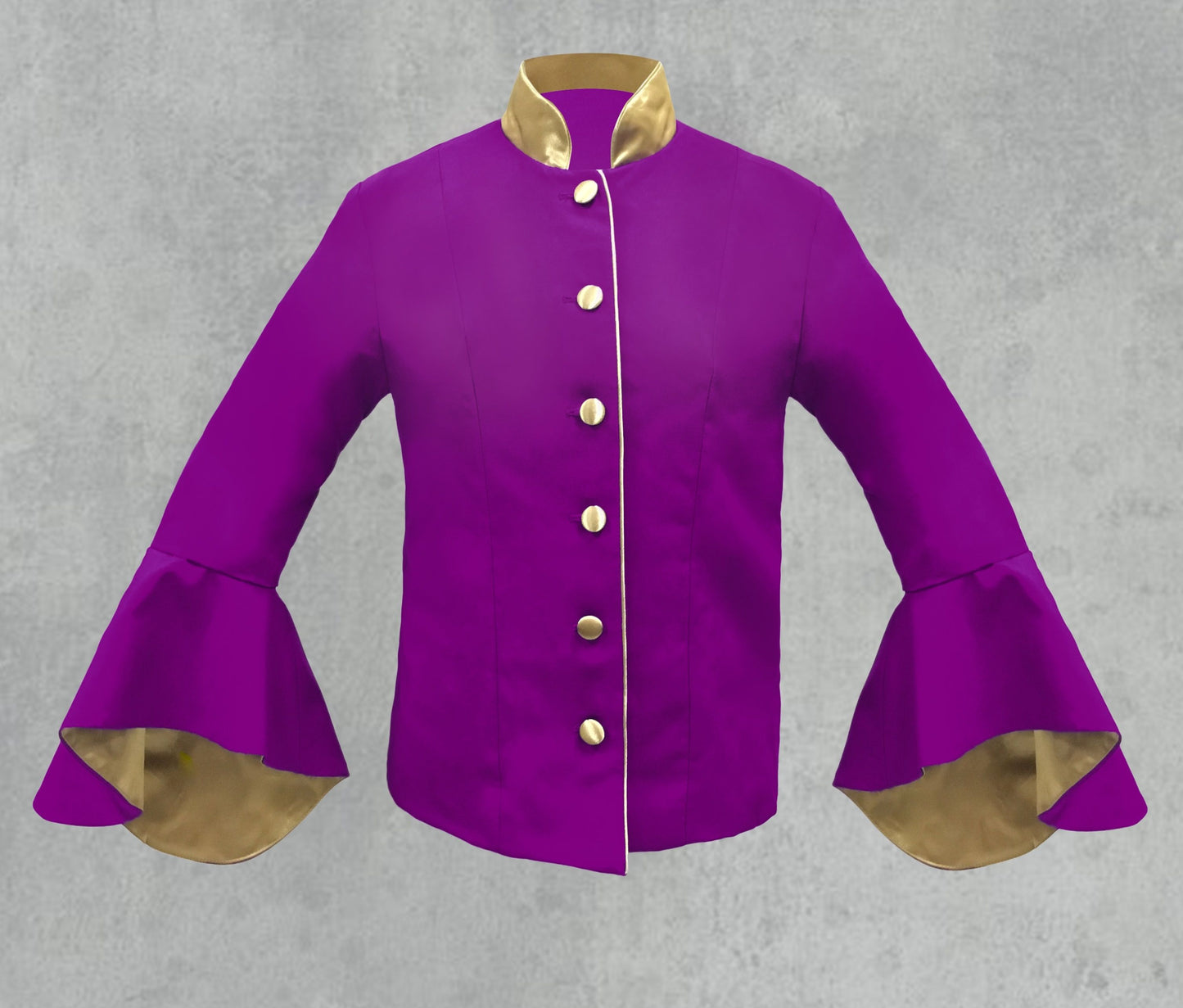 Women's Clergy Jacket Purple/Gold
