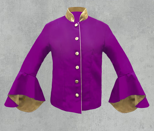 Women's Clergy Jacket Purple/Gold