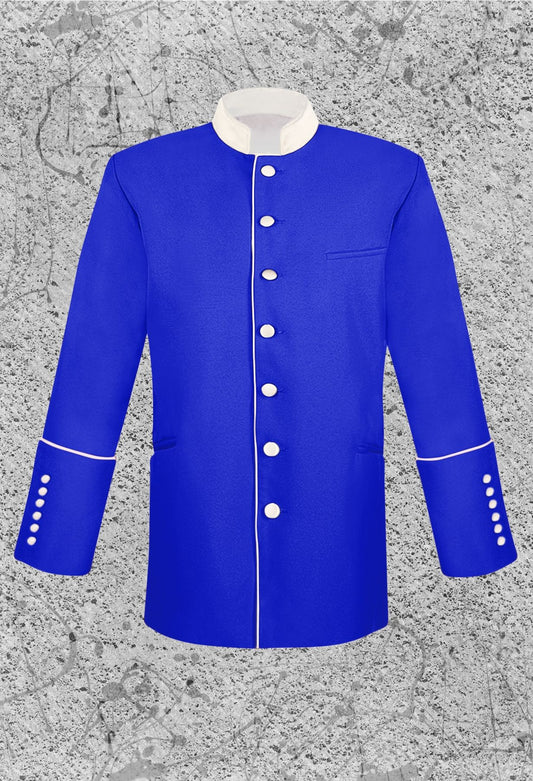Men's Clergy Frock Jacket - Royal/White
